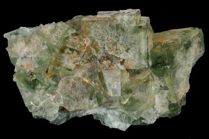 Green Cubic Fluorite Crystal Cluster - Morocco #180268
